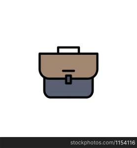 Bag, Case, Suitcase, Workbag Business Logo Template. Flat Color