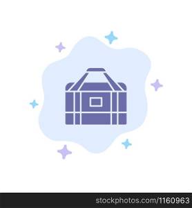 Bag, Equipment, Gym, Sports Blue Icon on Abstract Cloud Background