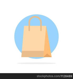 Bag, Handbag, Shopping, Buy Abstract Circle Background Flat color Icon