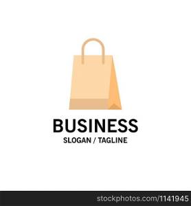 Bag, Handbag, Shopping, Buy Business Logo Template. Flat Color