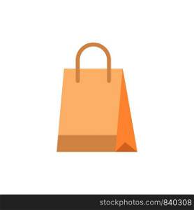 Bag, Handbag, Shopping, Buy Flat Color Icon. Vector icon banner Template