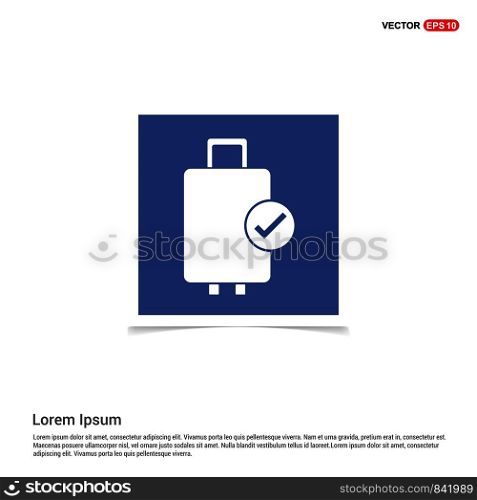 Bag icon - Blue photo Frame