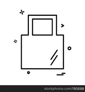 Bag icon design vector