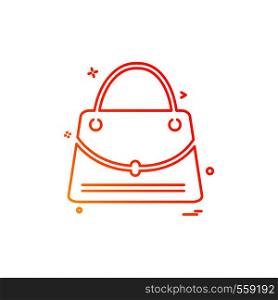Bag icon design vector