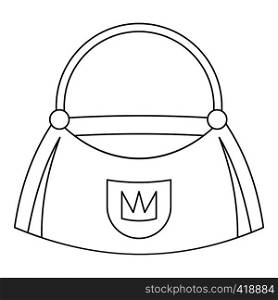 Bag icon. Outline illustration of bag vector icon for web. Bag icon, outline style