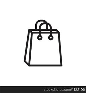 bag icon, shopping bag icon vector logo template in trendy flat style