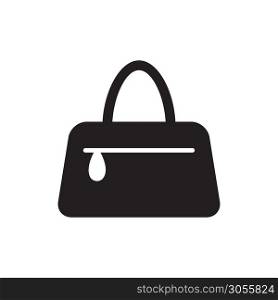 bag icon vector logo template in trendy flat style, women bag icon