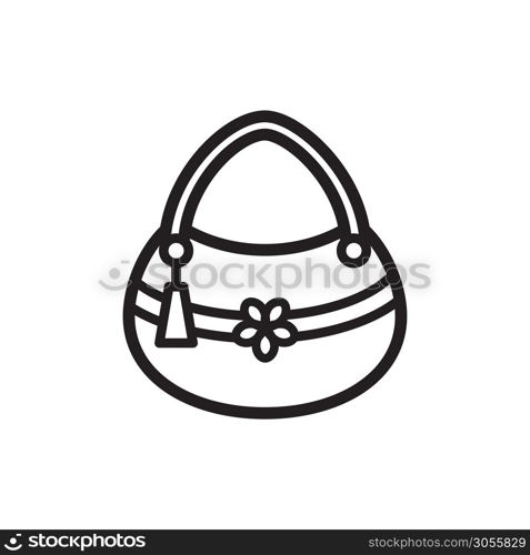 bag icon vector logo template in trendy flat style, women bag icon