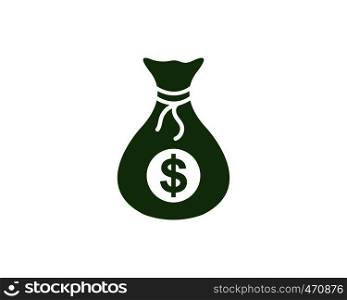 bag money logo icon vector