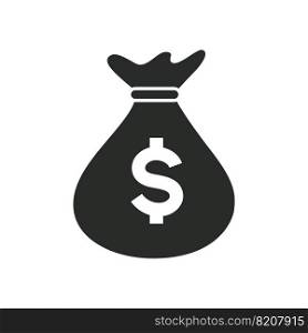 bag of money icon vector design illustration