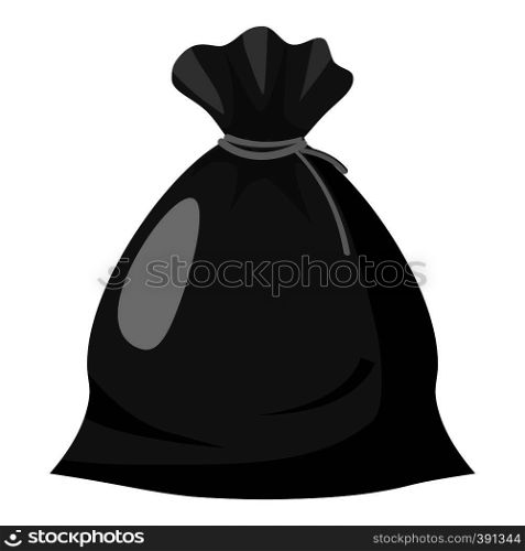 Bag of Santa Claus with gifts icon. Gray monochrome illustration of bag of Santa Claus with gifts vector icon for web. Bag of Santa Claus with gifts icon