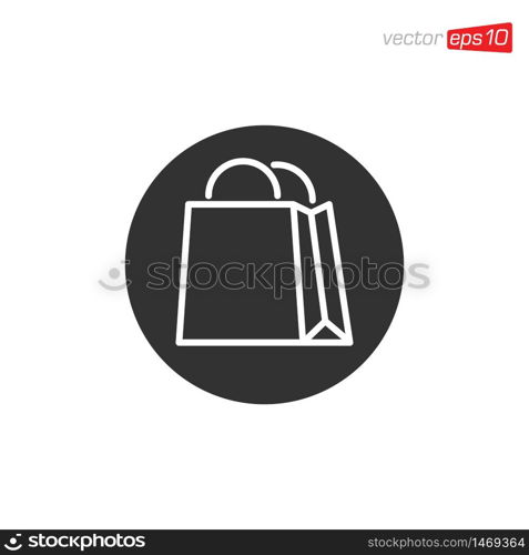 Bag Shop Icon Design Vector