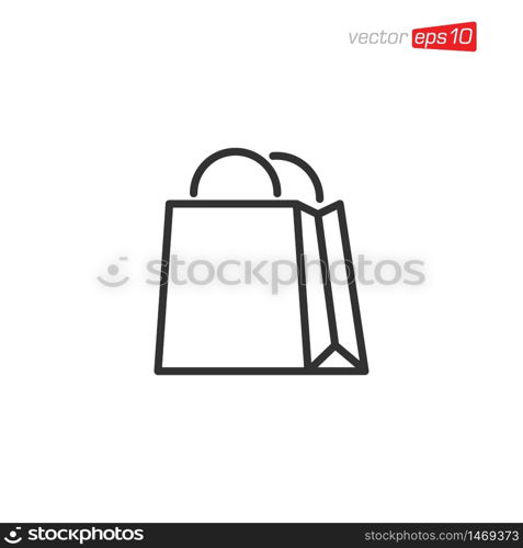 Bag Shop Icon Design Vector