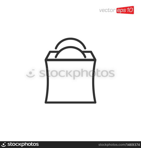 Bag Shop Icon Design Vector