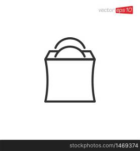 Bag Shop Icon Design Vector