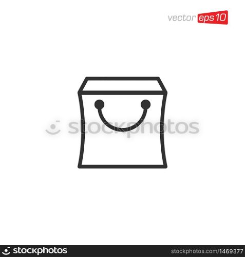Bag Shop Icon Design Vector