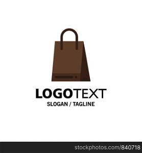 Bag, Shopping, Canada Business Logo Template. Flat Color