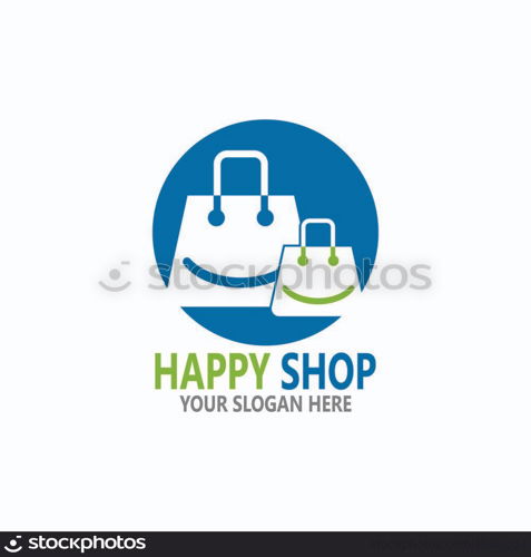 Bag shopping,online shop vector template