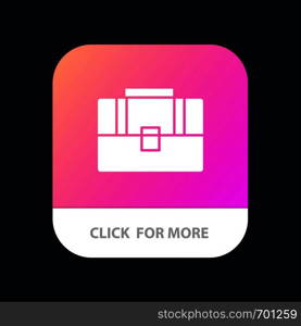 Bag, Suitcase, Case, Handbag Mobile App Button. Android and IOS Glyph Version