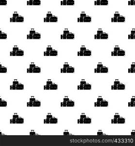 Baggage pattern seamless in simple style vector illustration. Baggage pattern vector