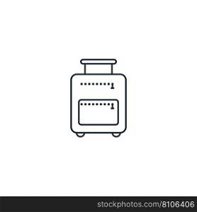 Baggage suitcase creative icon from travel icons Vector Image