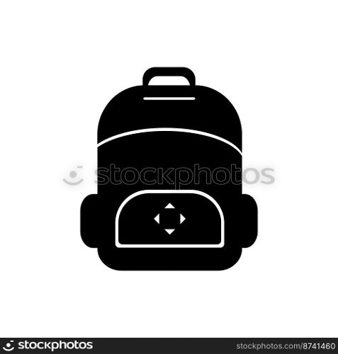 bagpack travel icon logo design illustration