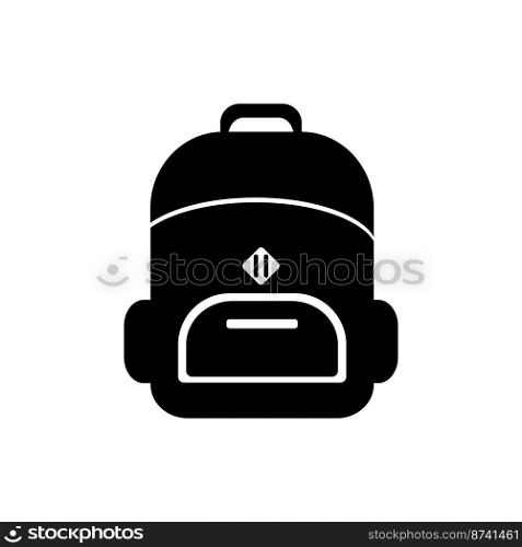 bagpack travel icon logo design illustration