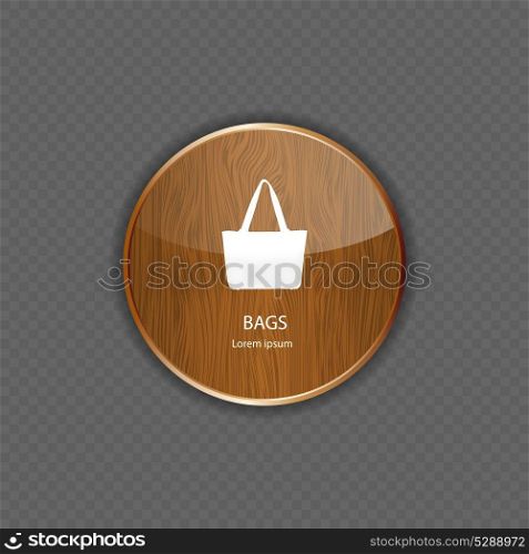 Bags wood application icons