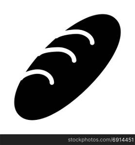 baguette bread, icon on isolated background
