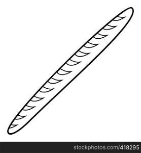 Baguette icon. Outline illustration of baguette vector icon for web. Baguette icon , outline style