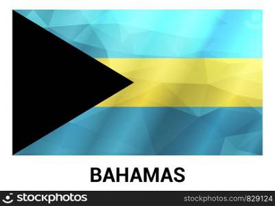 Bahamas flag design vector