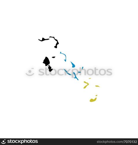 bahamas map stylized logo icon vector element