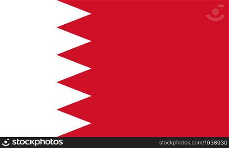 Bahrain flag vector in official colors and Proportion Correctly.. Bahrain flag vector in official colors and Proportion Correctly