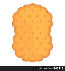 Bakery cracker icon cartoon vector. Food cookie. Snack biscuit. Bakery cracker icon cartoon vector. Food cookie