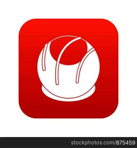 Bakery icon digital red for any design isolated on white vector illustration. Bakery icon digital red