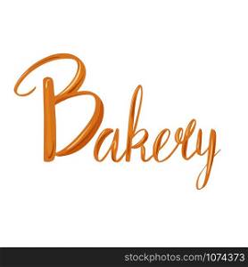 Bakery lettering. Baked inscription. French pastries. Baking shop. Vector flat picture for menus, recipes, cards and your creativity. Bakery lettering. Baked inscription. French pastries. Baking shop. Vector flat picture