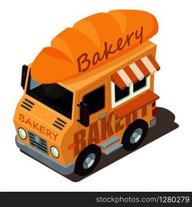 Bakery machine icon. Isometric illustration of bakery machine vector icon for web. Bakery machine icon, isometric style