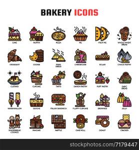 Bakery , Thin Line and Pixel Perfect Icons