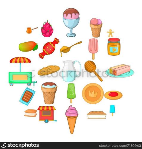 Baking from cook icons set. Cartoon set of 25 baking from cook vector icons for web isolated on white background. Baking from cook icons set, cartoon style