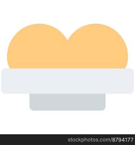 Bakpia food outline icon set