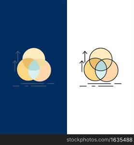 balance, circle, alignment, measurement, geometry Flat Color Icon Vector