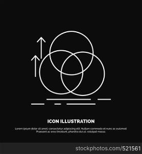 balance, circle, alignment, measurement, geometry Icon. Line vector symbol for UI and UX, website or mobile application. Vector EPS10 Abstract Template background