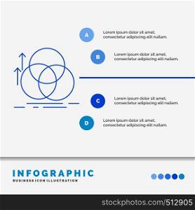 balance, circle, alignment, measurement, geometry Infographics Template for Website and Presentation. Line Blue icon infographic style vector illustration. Vector EPS10 Abstract Template background