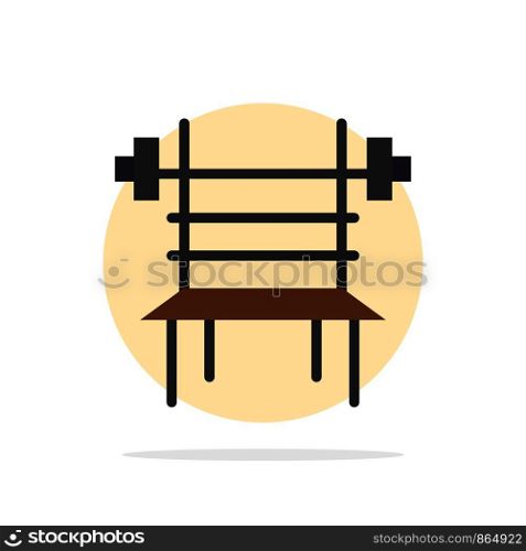 Balance, Dumbbell, Fitness, Gym, Machine Abstract Circle Background Flat color Icon