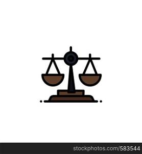 Balance, Ireland, Law Business Logo Template. Flat Color
