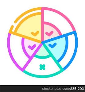 balance wheel color icon vector. balance wheel sign. isolated symbol illustration. balance wheel color icon vector illustration