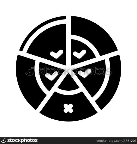 balance wheel glyph icon vector. balance wheel sign. isolated symbol illustration. balance wheel glyph icon vector illustration