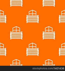 Balcony pattern vector orange for any web design best. Balcony pattern vector orange