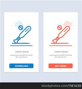 Ball, Baseball, Bat, Sports, Usa Blue and Red Download and Buy Now web Widget Card Template