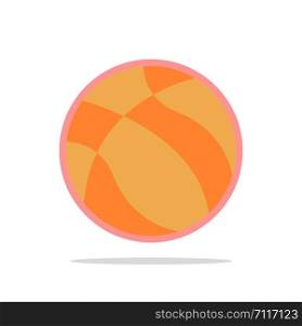 Ball, Basketball, Nba, Sport Abstract Circle Background Flat color Icon